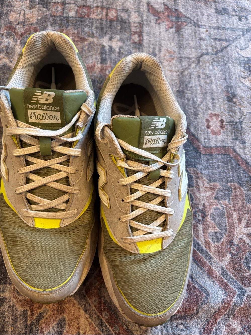 New Balance Olive Green and Yellow Malbon
Men's Golf Sneakers